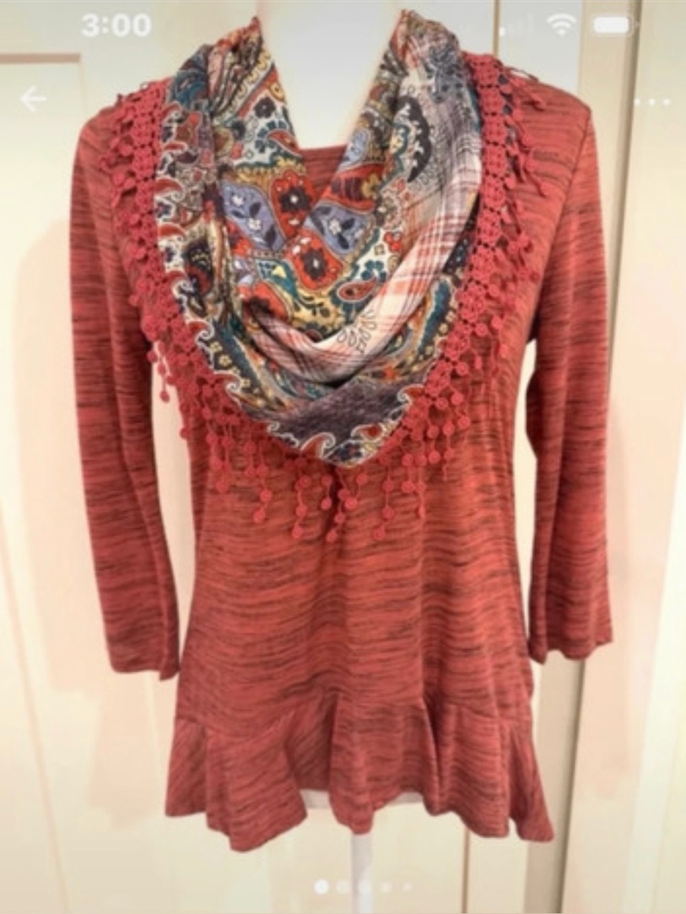 Live and Let Live Top/Scarf